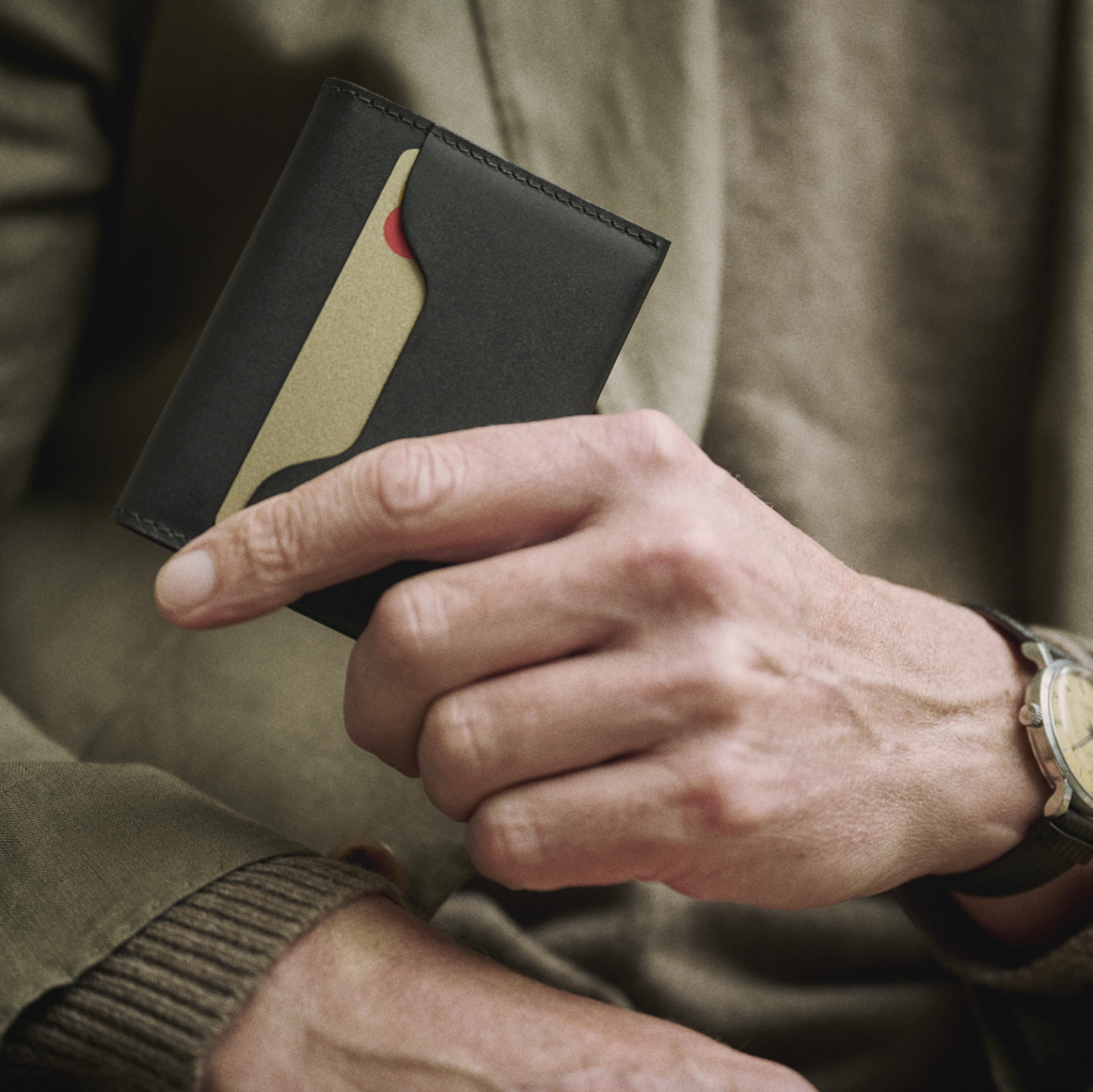 Handmade Aylward Bifold Cardholder by Bold and Skilled, crafted from premium leather