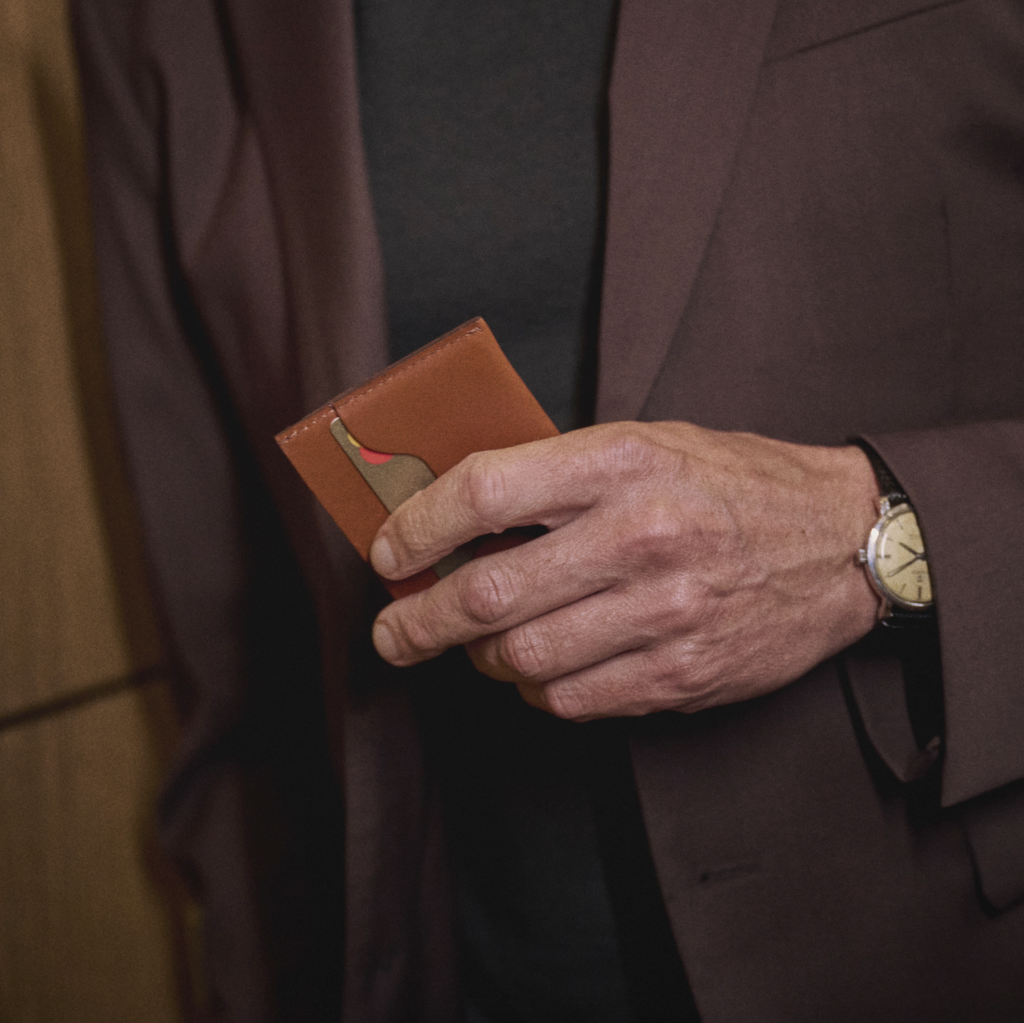 Handmade Gregory Cardholder by Bold and Skilled, crafted from premium leather