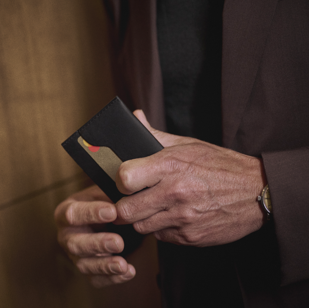 Handmade Gregory Cardholder by Bold and Skilled, crafted from premium leather