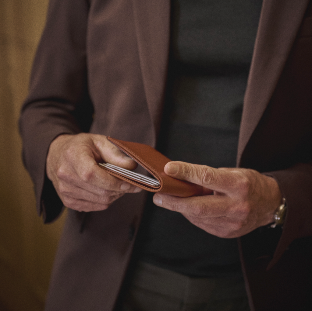 Handmade Warder Bifold Wallet by Bold and Skilled, crafted from premium leather