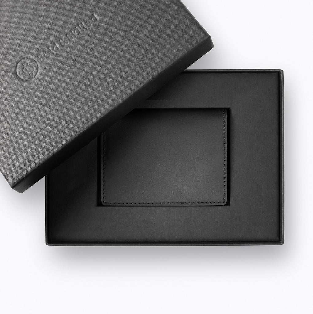 Handmade Aylward Bifold Cardholder by Bold and Skilled, crafted from premium leather