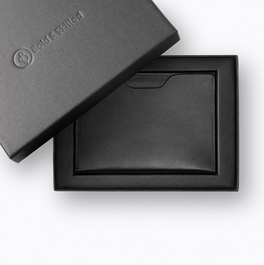 Handmade Aylward Bifold Cardholder by Bold and Skilled, crafted from premium leather