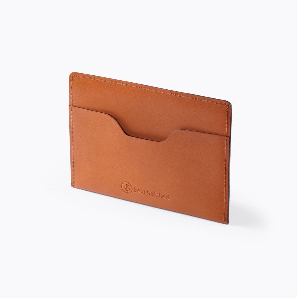 Handmade Aylward Bifold Cardholder by Bold and Skilled, crafted from premium leather