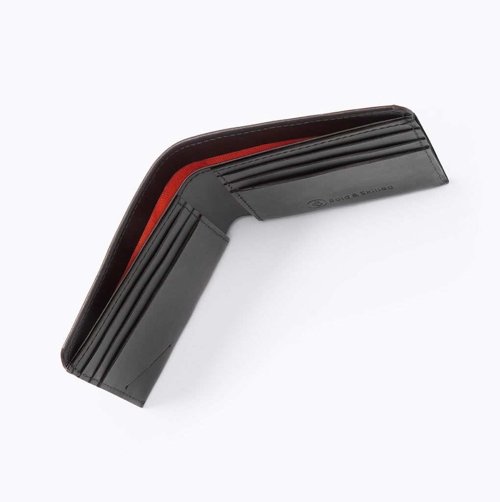 Handmade Warder Bifold Wallet by Bold and Skilled, crafted from premium leather