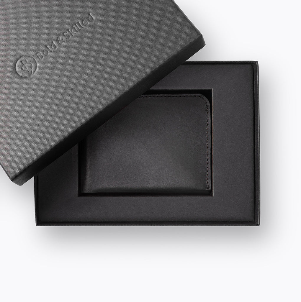 Handmade Warder Bifold Wallet by Bold and Skilled, crafted from premium leather